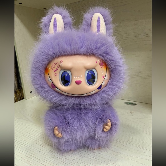 New custom Handmade 38cm Zimomo Labubu the Monster in pastel purple - Picture 1 of 3